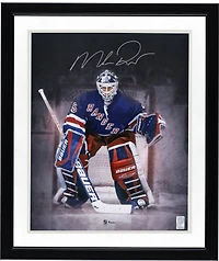 Mike Richter New York Rangers Autographed 16" x 20" In Net Spotlight Photograph