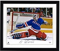 Mike Richter New York Rangers Autographed 16" x 20" Making Save Photograph