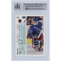 Mike Richter New York Rangers Autographed 1990-91 Upper Deck #32 Beckett Fanatics Witnessed Authenticated 10 Rookie Card