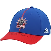 Casquette rétro adidas Reverse autographiée par Mike Richter des Rangers de New York 2022-23