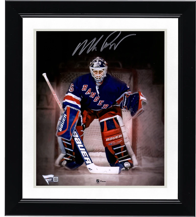 Mike Richter New York Rangers Autographed 8" x 10" In Net Spotlight Photograph