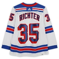 Mike Richter New York Rangers Autographed White adidas Jersey