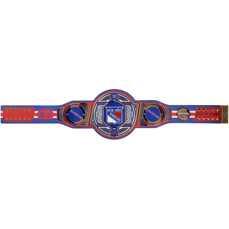 Mike Richter New York Rangers Autographed WWE Legacy Title Belt with "1994 S.C. Champs!" Inscription - Limited Edition #5/5