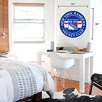 New York Rangers - 36'' x 36'' Team Repositional Stripe Design Vinyl Wall Decal