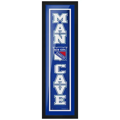 New York Rangers - 6'' x 22'' Man Cave Framed Sign
