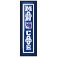 New York Rangers - 6'' x 22'' Man Cave Framed Sign