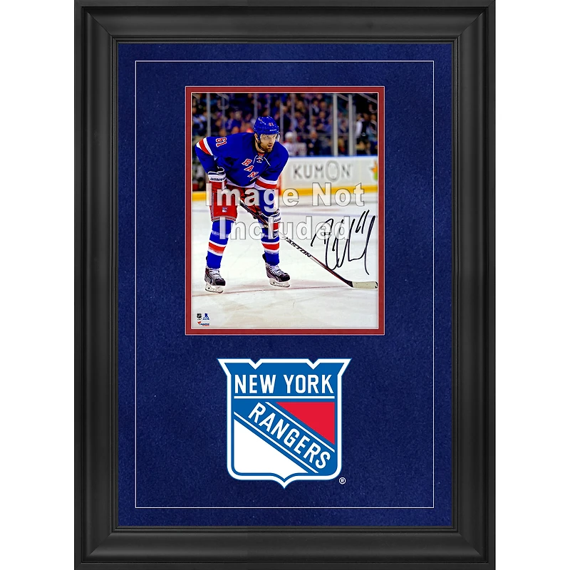 Cadre photo vertical de luxe 8'' x 10'' des Rangers de New York avec logo de l'équipe