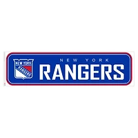 Rangers de New York - Décalcomanie murale longue conception repositionnable de l'équipe 90'' x 23''