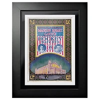 Jeu final des Rangers de New York Madison Square Garden - Couverture de programme encadrée 12'' x 16''