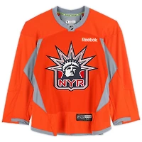 New York Rangers Practice-Used Orange Liberty Jersey