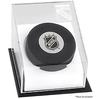 New York Rangers Puck Deluxe Logo Display Case