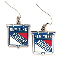 Boucles d'oreilles pendantes primaires WinCraft des Rangers de New York
