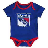 Newborn & Infant New York Rangers Legend Three-Piece Bodysuit Set