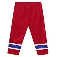 Ensemble t-shirt à manches longues et pantalon bleu/rouge New York Rangers Denting the Net pour enfants d'âge préscolaire