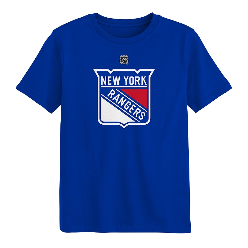 T-shirt bleu à logo primaire des Rangers de New York pour enfants d'âge préscolaire Outerstuff
