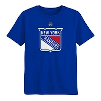 T-shirt bleu à logo primaire des Rangers de New York pour enfants d'âge préscolaire Outerstuff