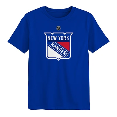 T-shirt bleu à logo primaire des Rangers de New York pour enfants d'âge préscolaire Outerstuff