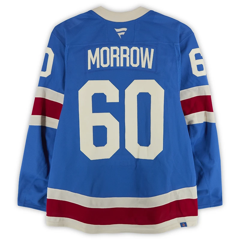 Scott Morrow New York Rangers Game-Used #60 Blue Centennial Jersey vs. Boston Bruins on January 26, 2026