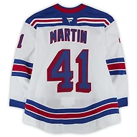 Maillot blanc n° 41 porté par Spencer Martin des Rangers de New York lors de la saison 2025-2026 de la LNH (série 3).
