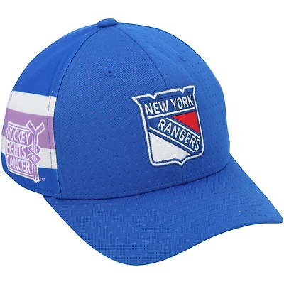 Steven Kampfer New York Rangers Player-Issued Blue "Hockey Fights Cancer" Hat