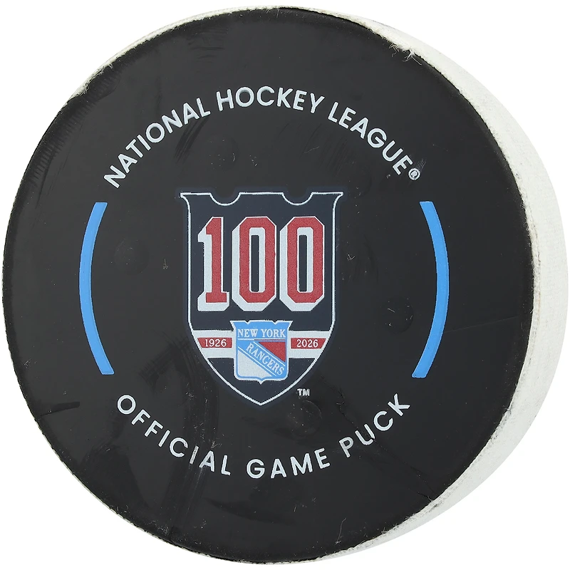 Taylor Raddysh New York Rangers Game-Used Goal Puck from February 28, 2026 vs. Pittsburgh Penguins