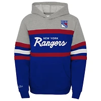 Sweat à capuche bleu Mitchell & Ness pour tout-petit, entraîneur-chef des Rangers de New York