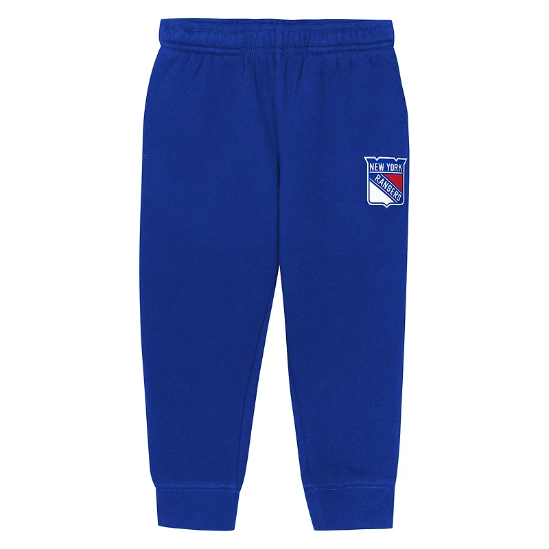 Toddler Outerstuff Blue New York Rangers Chants and Cheers Fleece Hoodie Pants Set