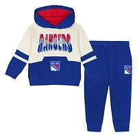 Toddler Outerstuff Blue New York Rangers Chants and Cheers Fleece Hoodie Pants Set