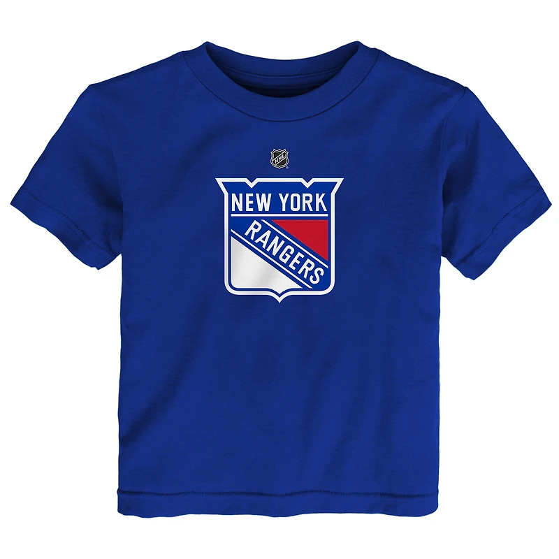 T-shirt bleu Outerstuff pour tout-petit avec logo principal des New York Rangers