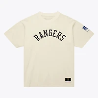 T-shirt unisexe Mitchell & Ness crème New York Rangers à motif arqué