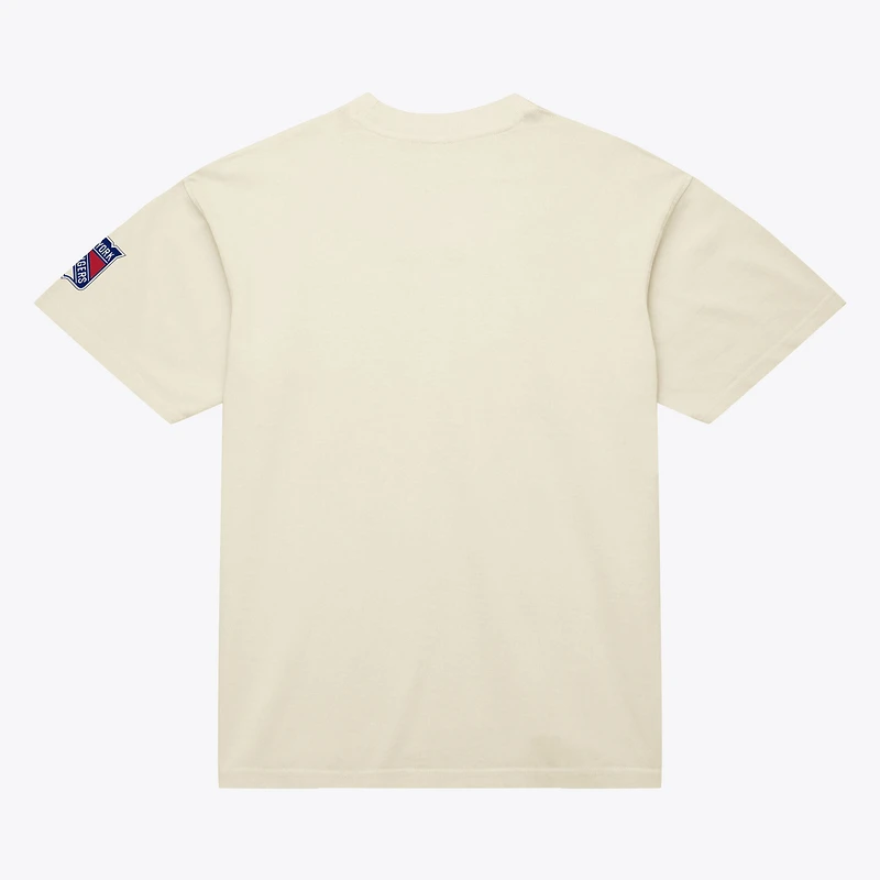 Unisex Mitchell & Ness Cream New York Rangers Arched Team T-Shirt