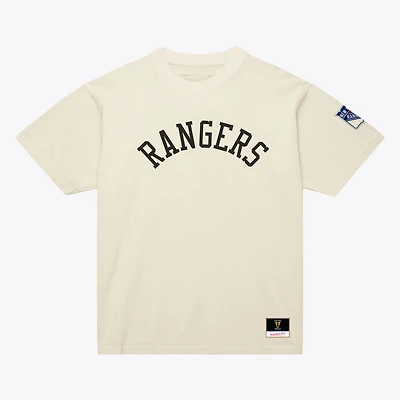 Unisex Mitchell & Ness Cream New York Rangers Arched Team T-Shirt