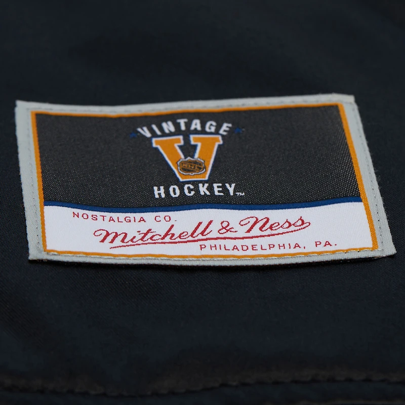 Unisex Mitchell & Ness Mark Messier Black New York Rangers Maxxed Out Full-Zip Satin Jacket