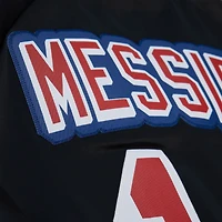 Unisex Mitchell & Ness Mark Messier Black New York Rangers Maxxed Out Full-Zip Satin Jacket