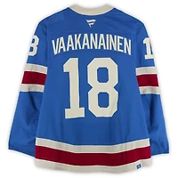 Urho Vaakanainen New York Rangers Game-Used #18 Blue Centennial Jersey contre les Bruins de Boston le 26 janvier 2026