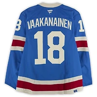 Urho Vaakanainen New York Rangers Game-Used #18 Blue Centennial Jersey vs. Carolina Hurricanes on February 5, 2026