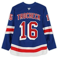 Vincent Trocheck New York Rangers Autographed Game-Used #16 Blue Jersey vs. Utah Hockey Club on October 12, 2024