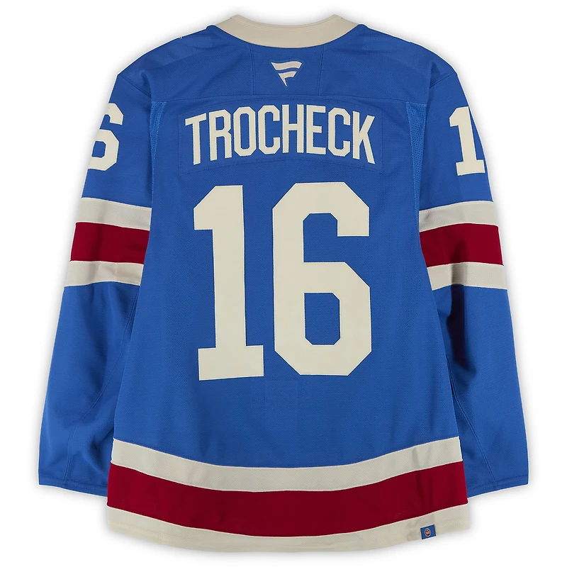 Vincent Trocheck New York Rangers Game-Used #16 Blue Alternate Jersey vs. Buffalo Sabres on April 8, 2026