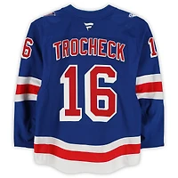 Vincent Trocheck New York Rangers Game-Used #16 Blue Set 2 Jersey from the 2025-26 NHL Season