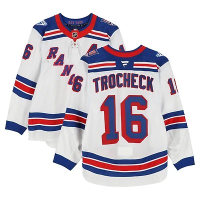 Vincent Trocheck New York Rangers Game-Used #16 White Set 2 Jersey from the 2025-26 NHL Season