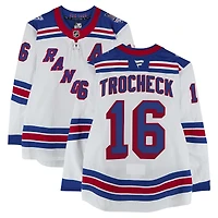 Vincent Trocheck New York Rangers Game-Used #16 White Set 3 Jersey from the 2025-26 NHL Season
