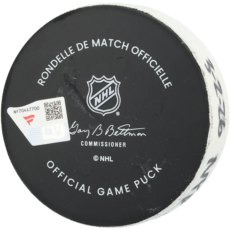 Vladislav Gavrikov New York Rangers Game-Used Goal Puck from March 2, 2026 vs. Columbus Blue Jackets