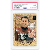 Wayne Gretzky New York Rangers 1999-00 Upper Deck Ultimate Victory Ultimate Collection Parallel 100 A Hockey Legacy #119 #54/100 PSA Authenticated 9 Card