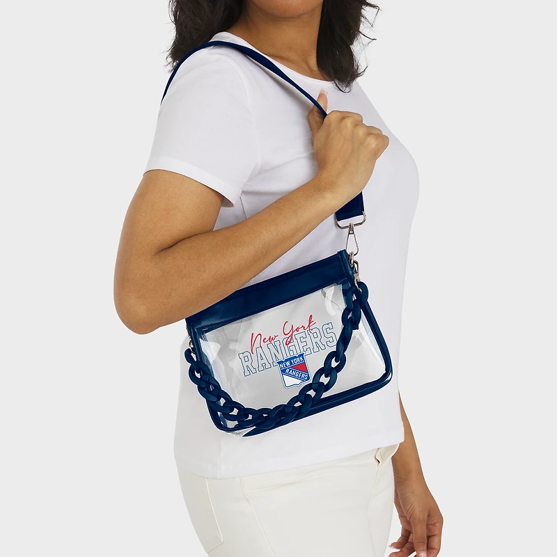 WEAR by Erin Andrews  New York Rangers Plastic Chain Mini Crossbody Bag
