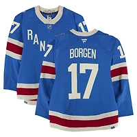 Will Borgen New York Rangers Game-Used #17 Blue Centennial Set 1 Jersey from Multiple Games Between October 20 & November 16, 2025
