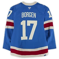 Will Borgen New York Rangers Game-Used #17 Blue Centennial Set 1 Jersey from Multiple Games Between October 20 & November 16, 2025