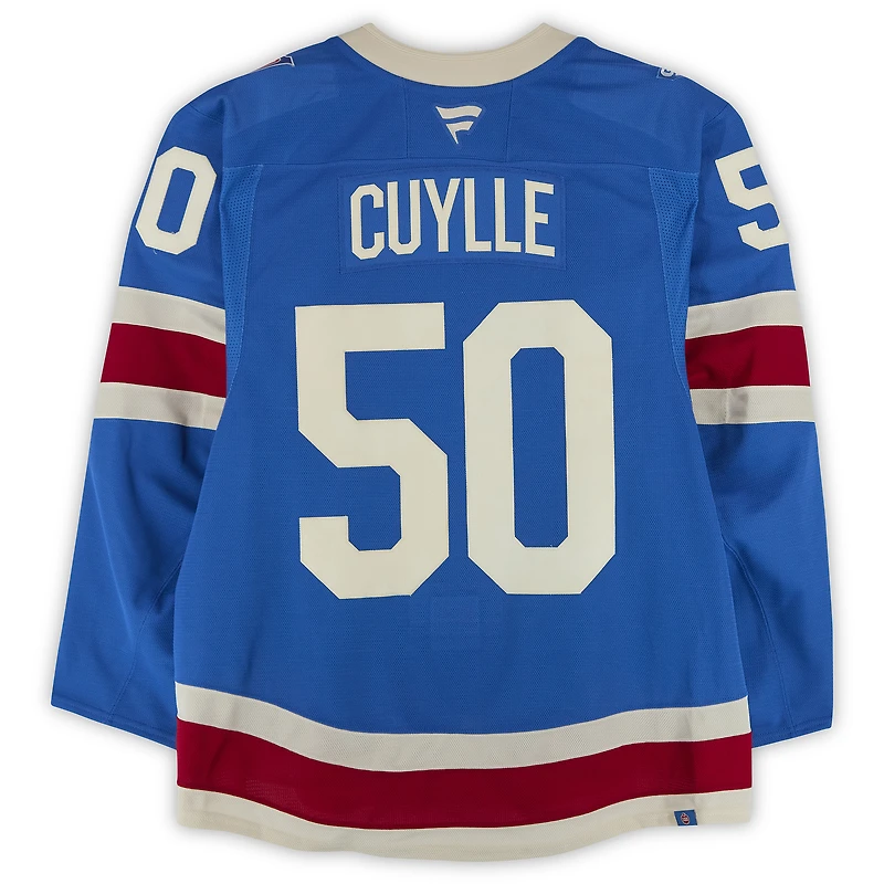 Will Cuylle New York Rangers Game-Used #50 Blue Alternate Jersey vs. Buffalo Sabres on April 8, 2026