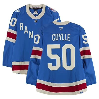 Will Cuylle New York Rangers Game-Used #50 Blue Centennial Jersey vs. Boston Bruins on January 26, 2026
