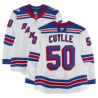 Will Cuylle New York Rangers Game-Used #50 White Set Jersey from the 2025-26 NHL Season