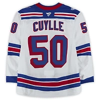 Will Cuylle New York Rangers Game-Used #50 White Set 3 Jersey from the 2025-26 NHL Season